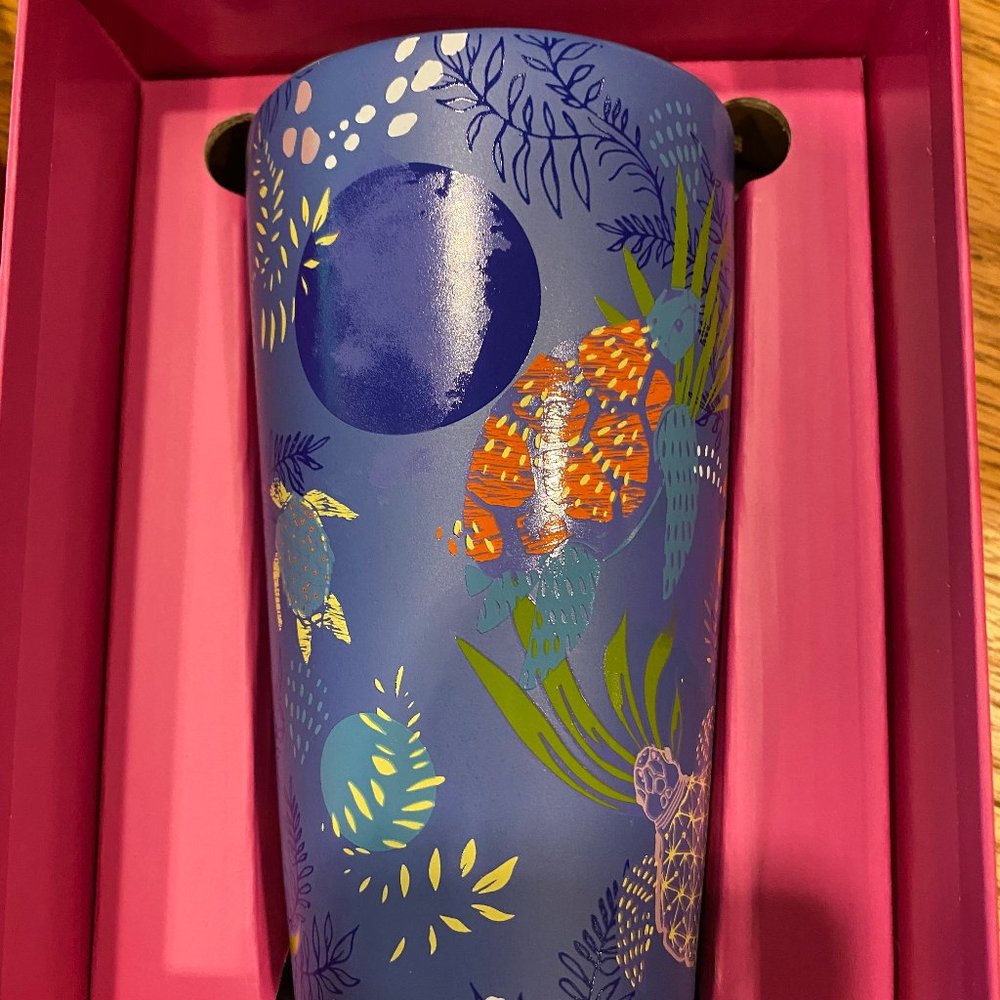 Starbucks Double Wall Ceramic Mug Sea Turtle Hawaii NIB